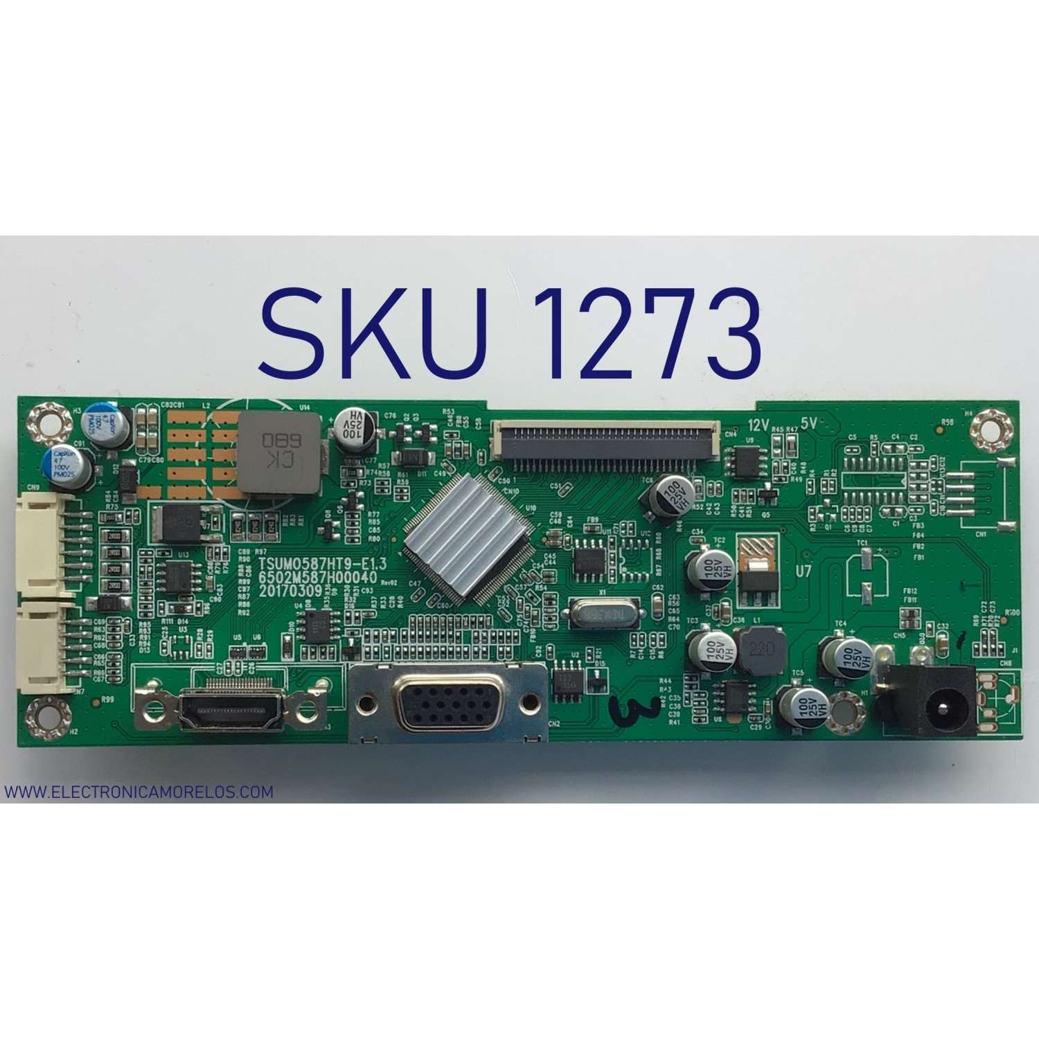 MAIN PARA MONITOR HKC / NUMERO DE PARTE TSUM0587HT9-E1.3 / 6502M587H00040 / 20170309 / 1020-10791-260113003020 / 200806-000462 / MODELO M27A9	